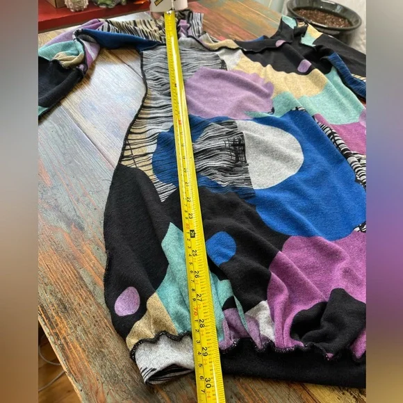 Multicolor Abstract Women's Dress - Picture 10 of 10